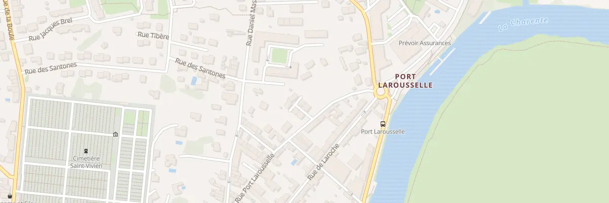 Plan du 21E Rue Port Larousselle à Saintes