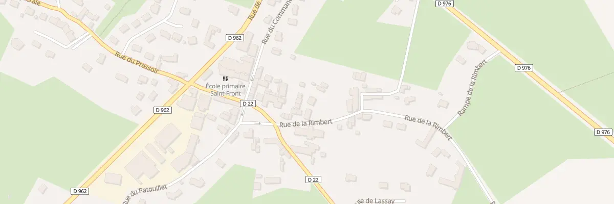 Plan du 1 Rue de la Rimbert à Domfront en Poiraie