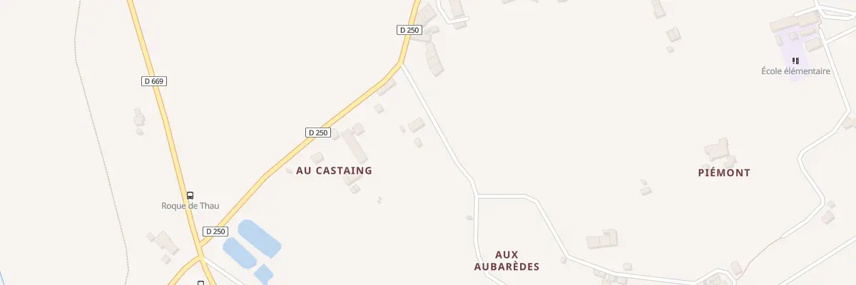 Plan du 5 Au Castaing-Ouest à Villeneuve