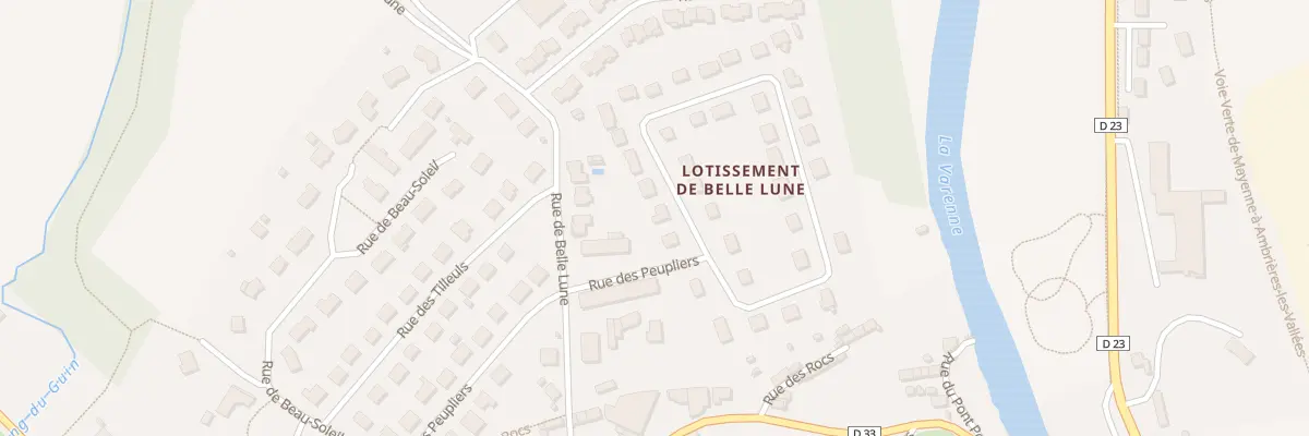 Plan du 3 Rue des Acacias à Ambrières-les-Vallées