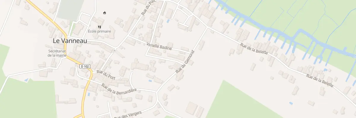 Plan du 10 Rue de Gemond au Vanneau-Irleau
