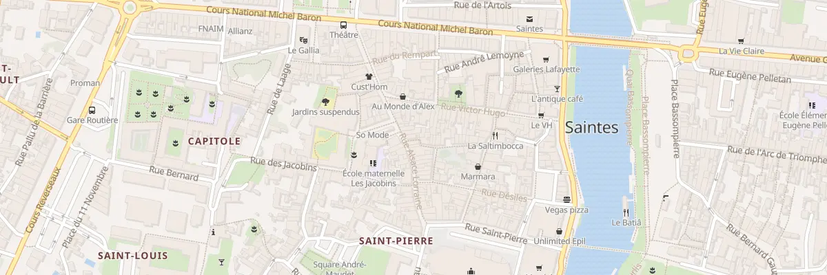 Plan du 6 Rue du Piége à Saintes