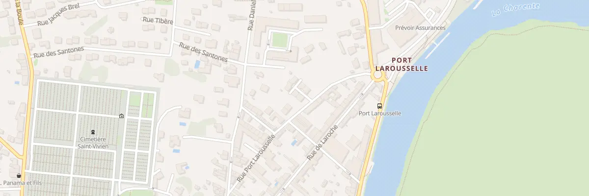 Plan du 21B Rue Port Larousselle à Saintes