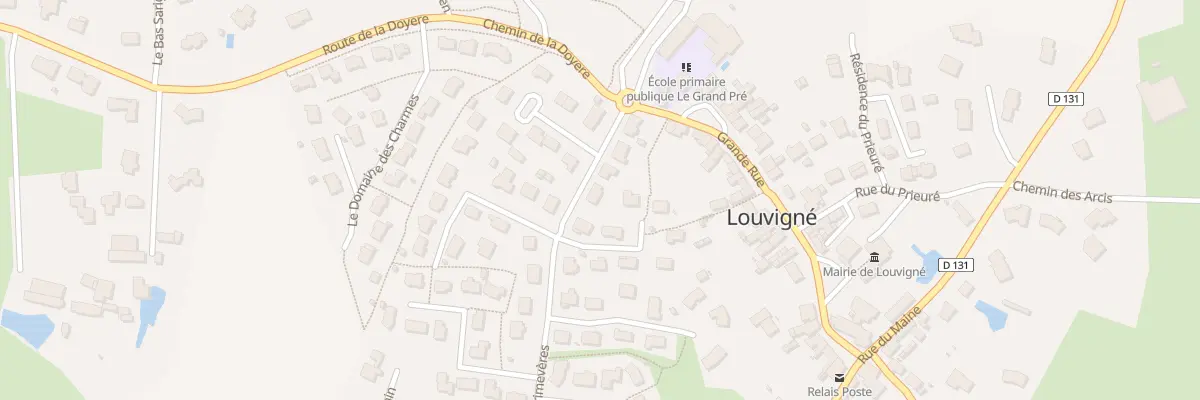 Plan du 10 Rue de la Fontaine à Louvigné