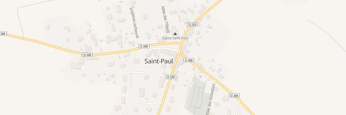 Plan du 4 Pl de l’Eglise à Saint-Paul
