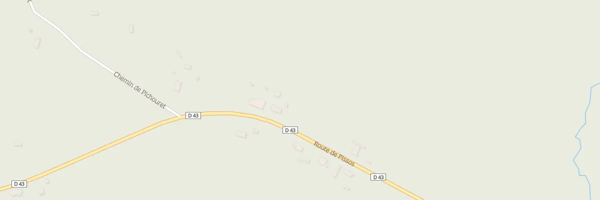 Plan du 2838 Rte de Pissos à Sore