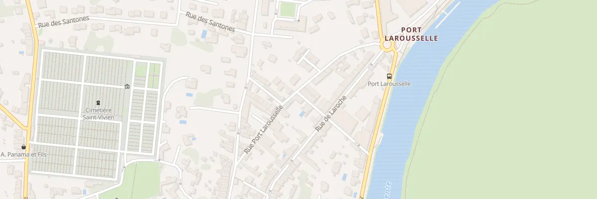 Plan du 16 Rue Port Larousselle à Saintes