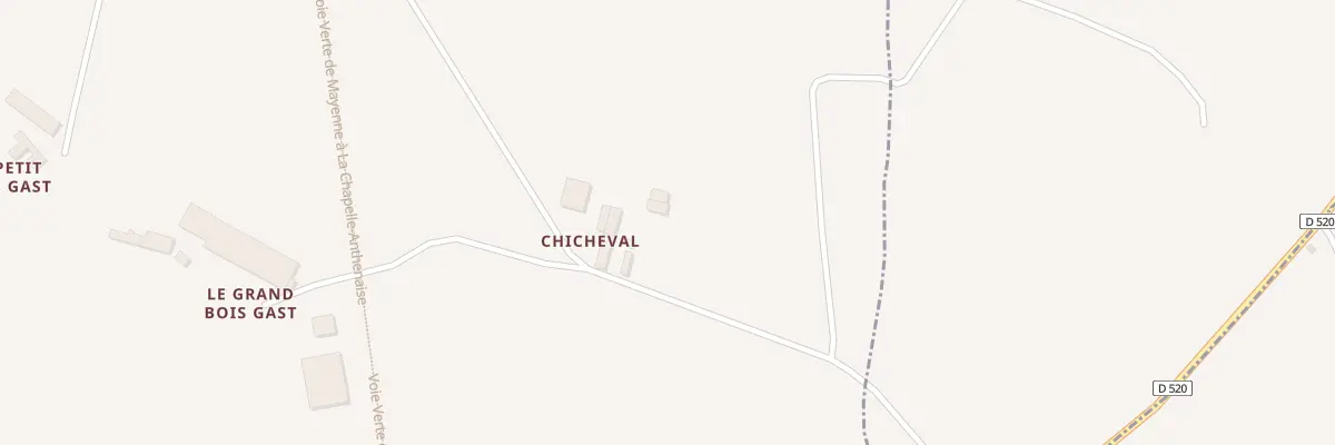 Plan du 3 Chicheval à Martigné-sur-Mayenne