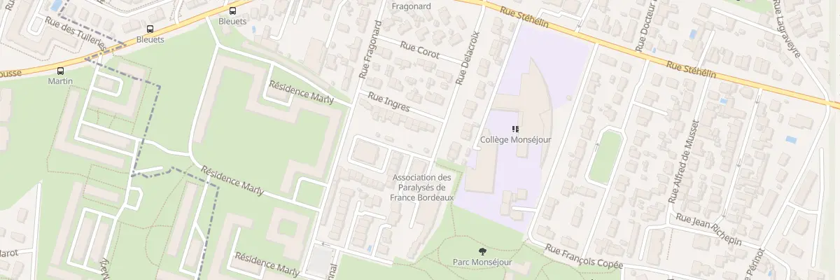 Plan du 4 Rue Ingres à Bordeaux