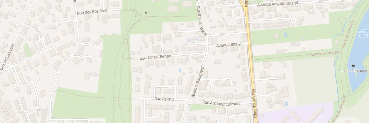 Plan du 3 Rue Ernest Renan à Pessac