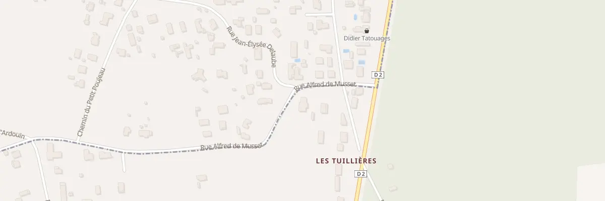 Plan du 12 Rue Alfred de Musset à Blanquefort