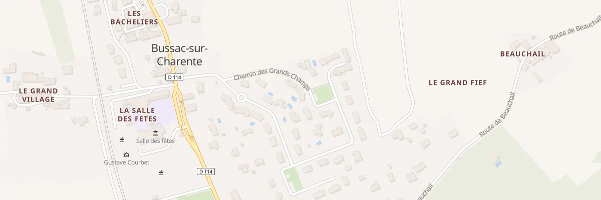 Plan du 33 Les Grands Chps du Poirier à Bussac-sur-Charente