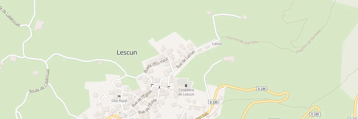 Plan du 7 Rue de Larnet à Lescun
