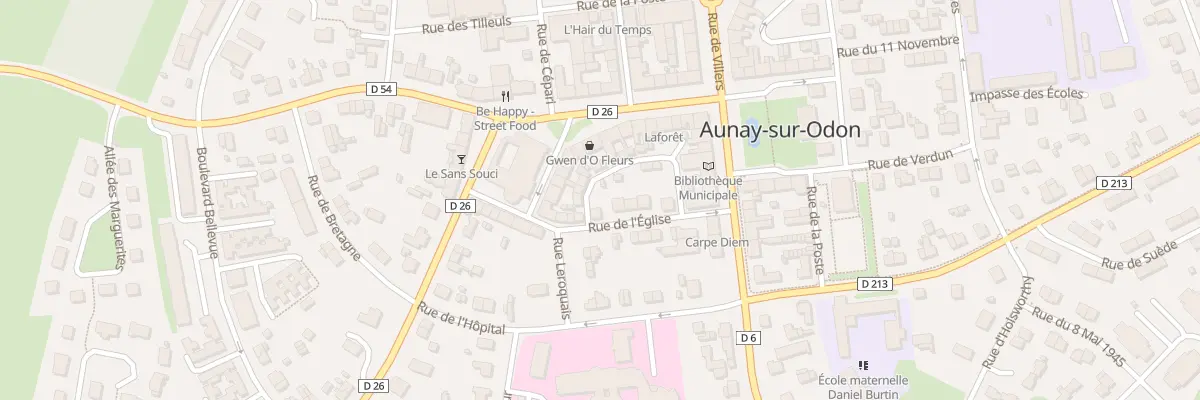 Plan du 12 Rue de l’Eglise - Aunay /Odon aux Monts d’Aunay