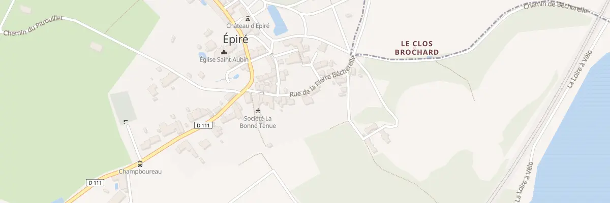 Plan du 7 Rue de la Pierre Bécherelle à Savennières