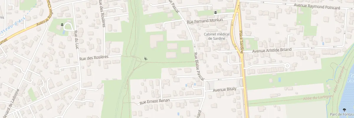 Plan du 22 Rue Blaise Pascal à Pessac
