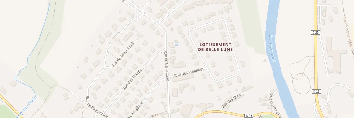 Plan du 14 Rue de Belle Lune à Ambrières-les-Vallées