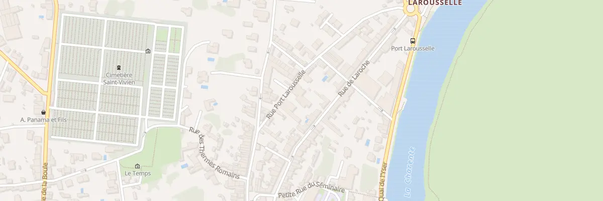 Plan du 10 Rue Port Larousselle à Saintes