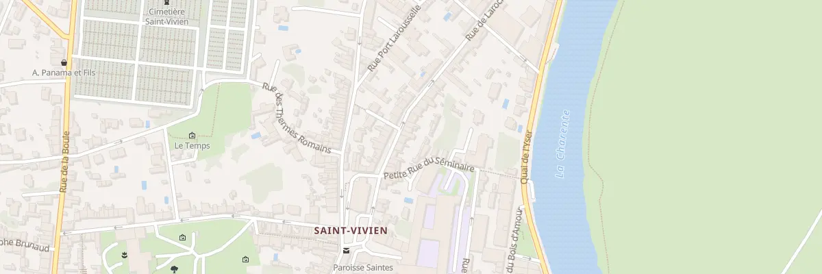 Plan du 12 Rue de Laroche à Saintes