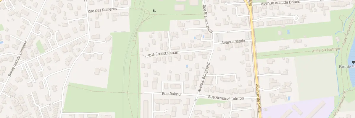 Plan du 9 Rue Ernest Renan à Pessac