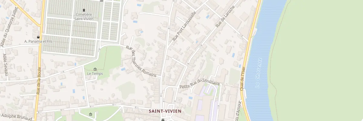 Plan du 13 Rue de Laroche à Saintes