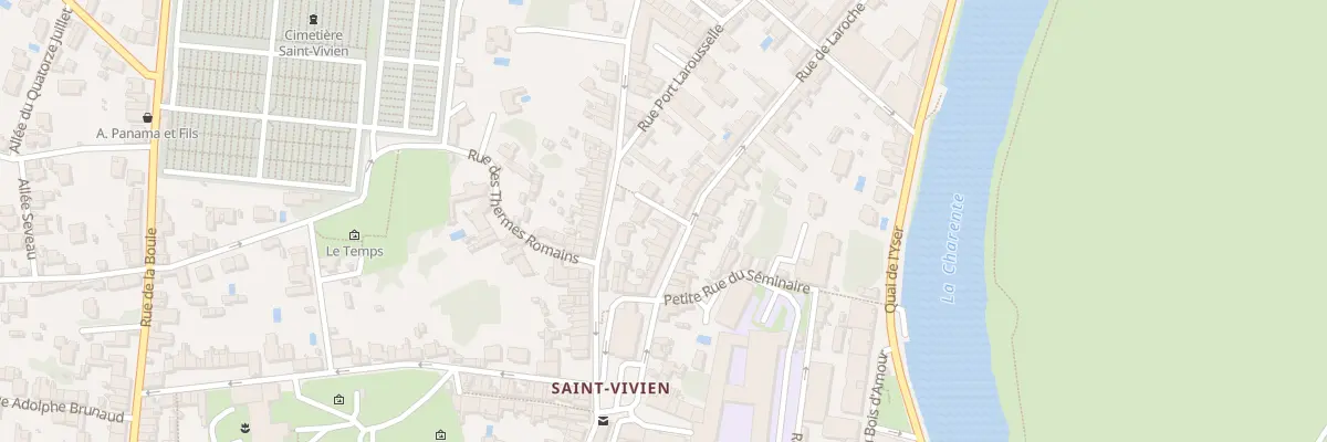 Plan du 11 Rue de Laroche à Saintes