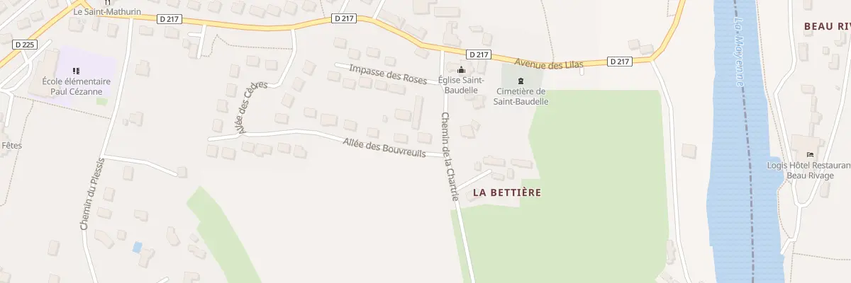 Plan du 9 All des Bouvreuils à Saint-Baudelle