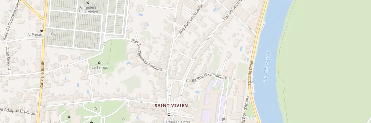Plan du 9 Rue de Laroche à Saintes