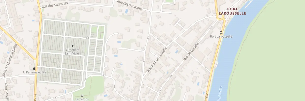 Plan du 9B Rue Port Larousselle à Saintes