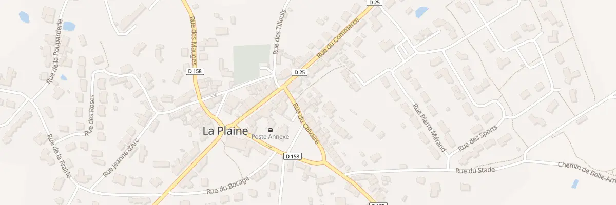 Plan du 3 Rue du Calvaire à La Plaine