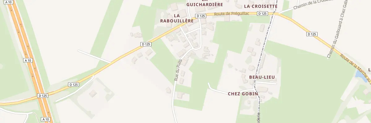 Plan du 1 Rue du Puits à Thénac