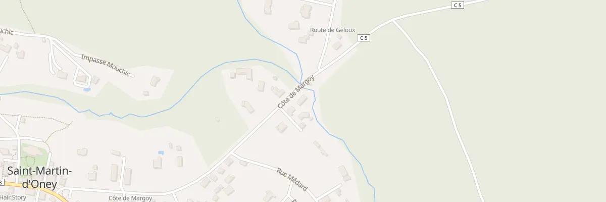 Plan du 464 Côte de Margoy à Saint-Martin-d’Oney