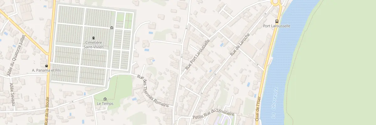 Plan du 3 Rue Port Larousselle à Saintes