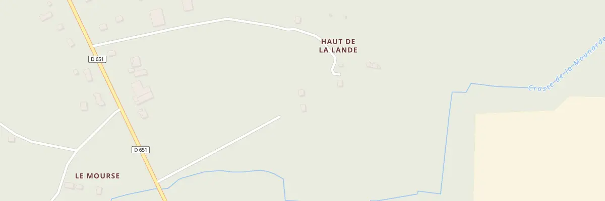 Plan du 3 Haut de la Lande à Hostens