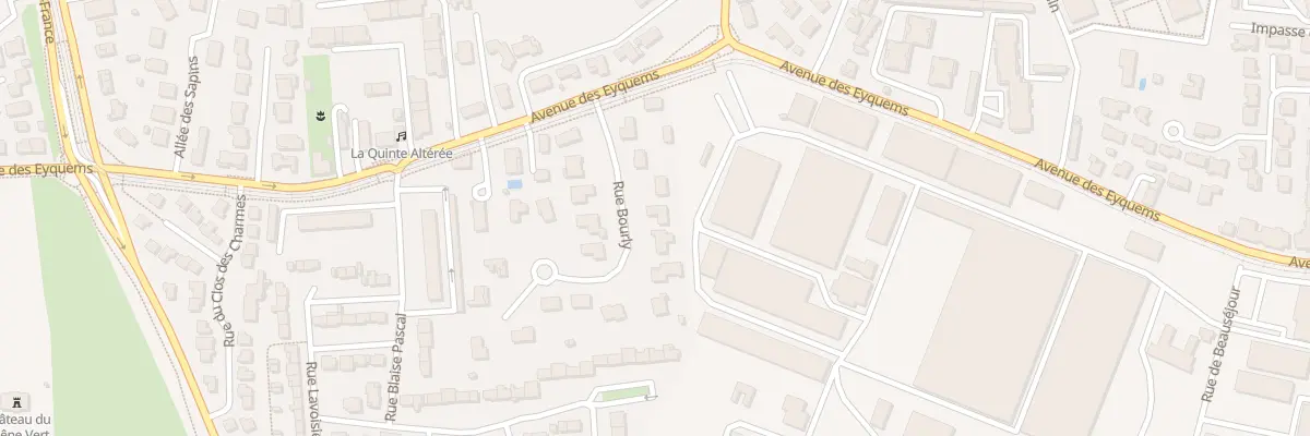 Plan du 8 Rue Bourly à Mérignac