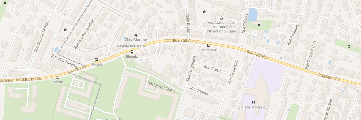 Plan du 158 Rue Stéhélin à Bordeaux