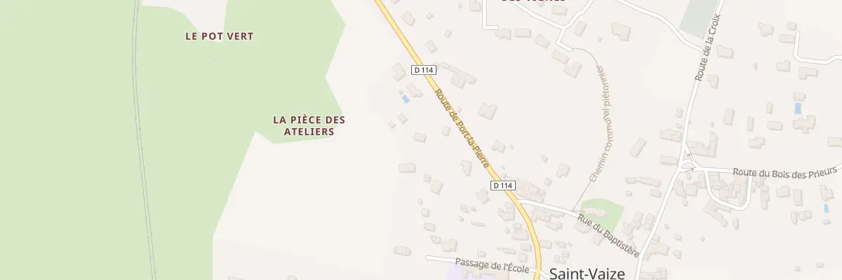 Plan du 43A Rte de Port la Pierre à Saint-Vaize