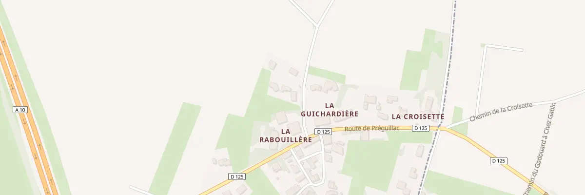 Plan du 1B Che du Vallon à Thénac