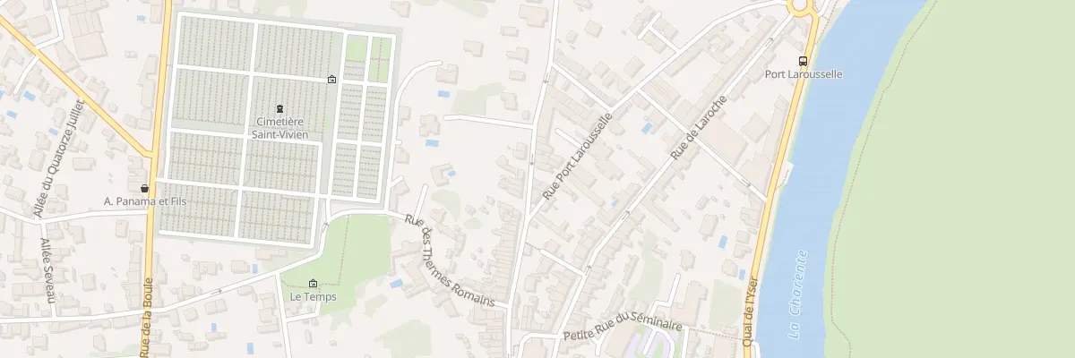 Plan du 34 Rue Daniel Massiou à Saintes