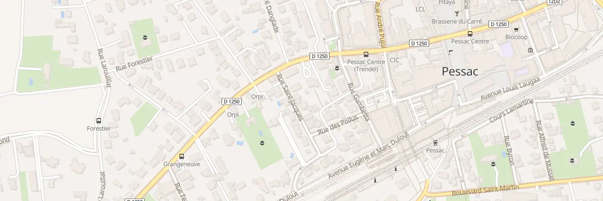 Plan du 6 Rue Saint Jacques à Pessac