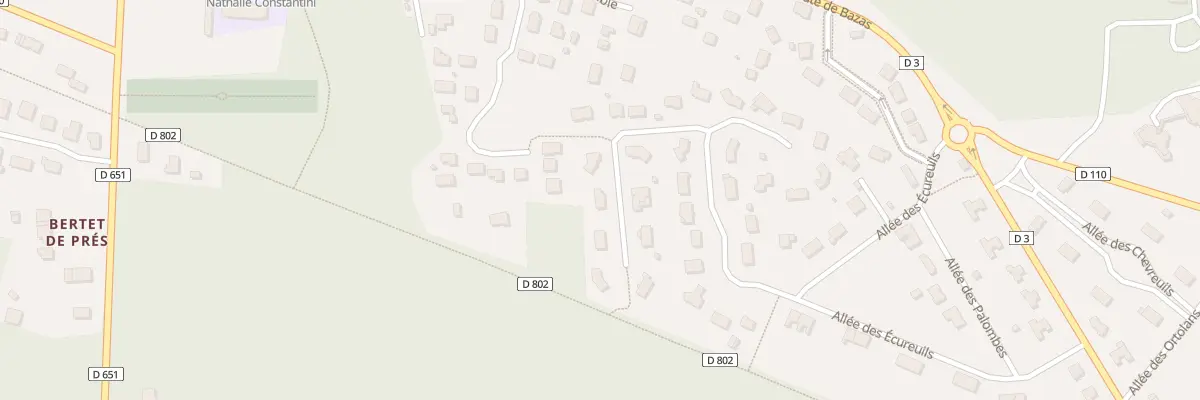 Plan du 7 Lot le Bosquet à Hostens