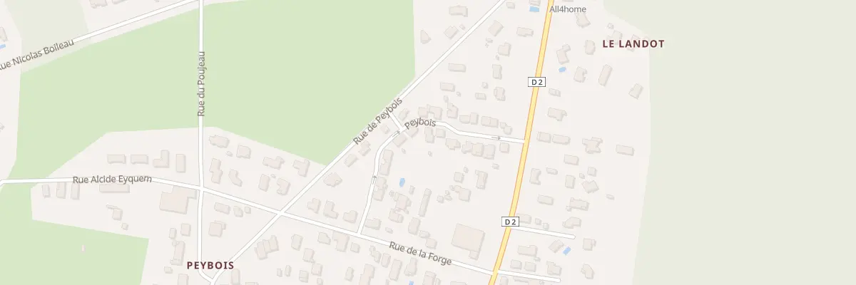 Plan du 14 Rue Maryse Hilsz à Blanquefort