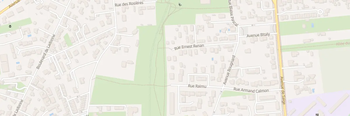 Plan du 17B Rue Ernest Renan à Pessac