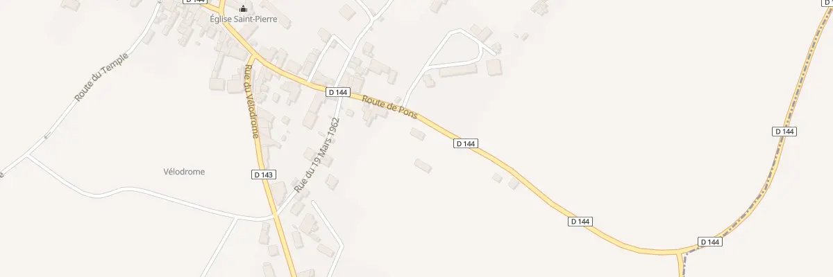 Plan du 8 Rte de Pons à Champagnolles