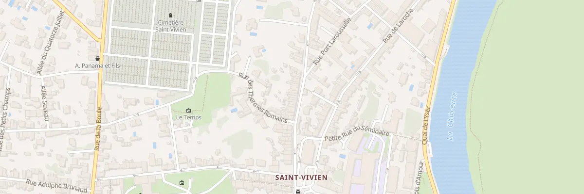 Plan du 89 Rue Daniel Massiou à Saintes