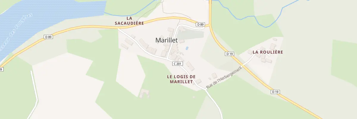 Plan du 20 Rue abbé jean gouraud à Marillet