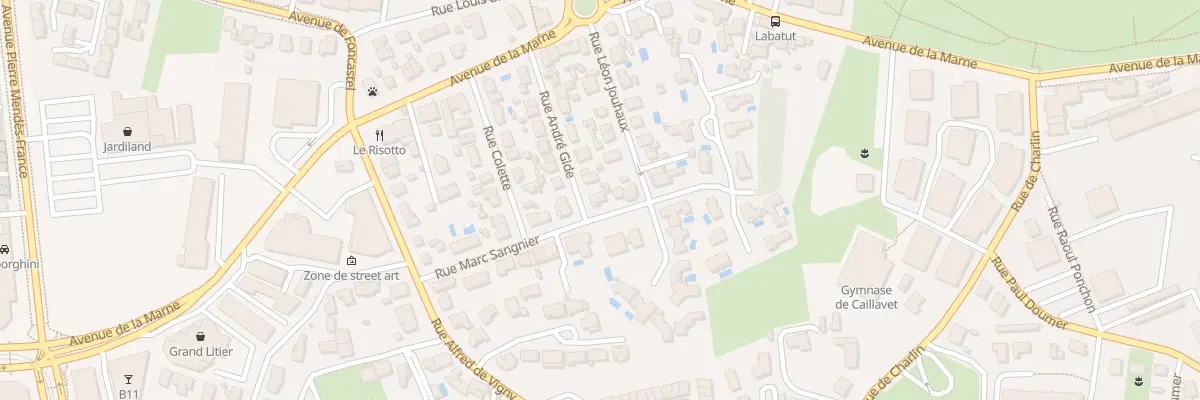 Plan du 14 Rue Marc Sangnier à Mérignac