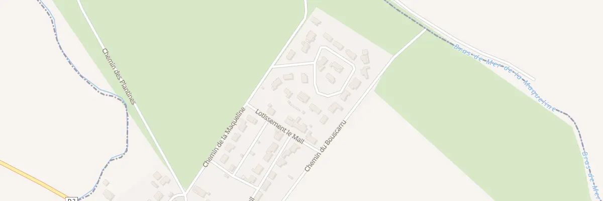 Plan du 5 Quartier de la Maqueline à Labarde