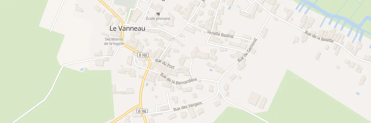 Plan du 9 Rue de la Bernardière au Vanneau-Irleau