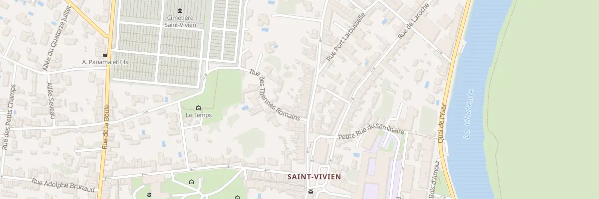 Plan du 83 Rue Daniel Massiou à Saintes